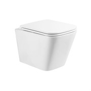 BELBAGNO Ardente-R Унитаз подвесной безободковый, с сиденьем дюропласт soft close, белый BB520CHR/SC