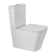 BELBAGNO Ardente-R Чаша безободкового унитаза с сиденьем дюропласт soft close, P-trap, белый BB02093CPR/SC