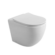 BELBAGNO Sfera-R Унитаз приставной безободковый с сиденьем дюропласт soft close, белый BB2141CBR/SC