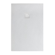 BELBAGNO Uno Поддон прямоугольный из искусственного мрамора в комплекте с сифоном с белой матовой декоративной накладкой, размер 160x90 см TRAY-MR-UNO-AH-160/90-35-W-BO