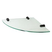 WASSERKRAFT K-533BLACK Полка стеклянная угловая, черный WASSERKRAFT 533B