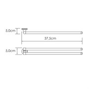 WASSERKRAFT Tauber K-64431 Держатель полотенец двойной, никель WASSERKRAFT 64431