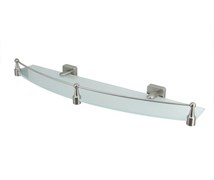 WASSERKRAFT Rhin K-8744 Полка стеклянная с бортиком, хром WASSERKRAFT 8744