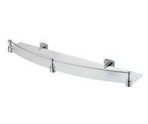 WASSERKRAFT Dill K-3944 Полка стеклянная с бортиком, хром WASSERKRAFT 3944