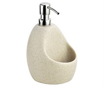 WASSERKRAFT K-8099 Дозатор с емкостью для губки, бежевый WASSERKRAFT 8099
