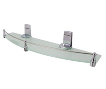 WASSERKRAFT Lopau K-6044 Полка стеклянная с бортиком, хром WASSERKRAFT 6044