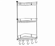 WASSERKRAFT K-1233 Полка металлическая тройная, хром WASSERKRAFT 1233