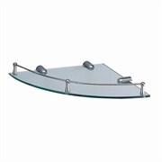 WASSERKRAFT K-544 Полка стеклянная угловая, хром WASSERKRAFT 544