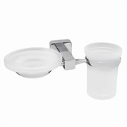 WASSERKRAFT Lippe K-6526 Держатель стакана и мыльницы, хром WASSERKRAFT 6526