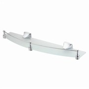 WASSERKRAFT Wern K-2544 (ранее К-2524) Полка стеклянная с бортиком, хром WASSERKRAFT 2544
