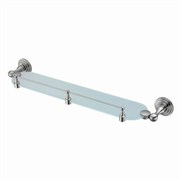 WASSERKRAFT Ammer K-7044 (ранее К-7024) Полка стеклянная с бортиком, никель WASSERKRAFT 7044