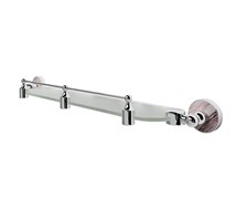 WASSERKRAFT Aland K-8544 Полка стеклянная с бортиком, хром WASSERKRAFT 8544