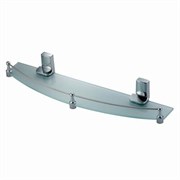 WASSERKRAFT Leine K-5044 (ранее К-5024) Полка стеклянная с бортиком, хром WASSERKRAFT 5044