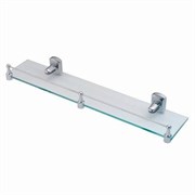 WASSERKRAFT Oder K-3044 Полка стеклянная с бортиком, хром WASSERKRAFT 3044