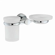 WASSERKRAFT Donau K-9426 Держатель стакана и мыльницы, хром WASSERKRAFT 9426