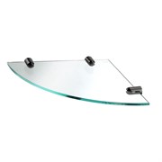 WASSERKRAFT K-533POLISHED BLACK Полка  стеклянная угловая, черный WASSERKRAFT 533PB