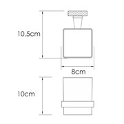 WASSERKRAFT Mosel K-46628 Подстаканник одинарный, хром WASSERKRAFT 46628