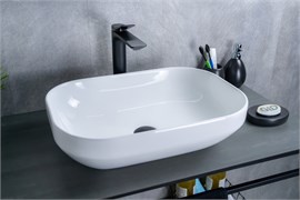 GID Раковина D1468 51195 накладная белая 50x36x14.5 GID-51195