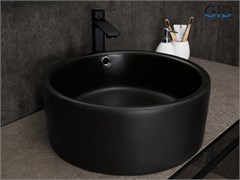 GID Раковина N9130bg 53382 накладная черная графит 41.5x41.5x16.5 GID-53382
