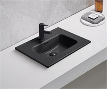 GID Раковина Bm9060s 72208 встраиваемая сверху черная матовая 61x46.5x17 GID-72208