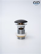 GID Донный клапан  с переливом Blm100-1 74407K черный матовый 7x7x10 GID-74407K