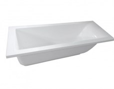 AQUANET Bright Stone Ванны из искусственного камня прямоугольная пристенная размер 180x70 см, цвет белый AQUANET-AQ-00338574