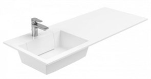 AQUANET Note Раковина полувстраиваемая ширина 120 см, белый AQUANET-239568