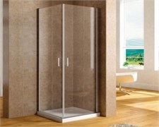 AQUANET Cinetic Душевой уголок прямоугольный двери распашные размер 80x80 см профиль - хром / стекло - прозрачное AQUANET-AE12-N-80H190U-CT-2 шт