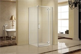 AQUANET Logic Душевой уголок квадратный двери распашные размер 90x90 см профиль - хром / стекло - прозрачное AQUANET-AE32-S-90х90U-CT