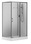 AQUANET Passion EVO Душевая кабина прямоугольная размер 120x80 см профиль - черный / стекло - прозрачное AQUANET-282011
