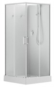 AQUANET Passion EVO Душевая кабина квадратная размер 90x90 см профиль - белый / стекло - прозрачное AQUANET-281963