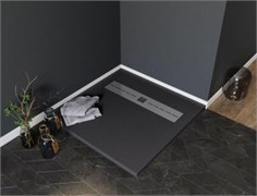AQUANET Delight Душевой поддон квадратный размер 90x90 см, цвет черный AQUANET-258896