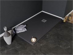 AQUANET Pleasure Душевой поддон прямоугольный размер 160x80 см, цвет черный AQUANET-258894