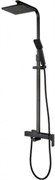 AQUANET Gotic Душевая стойка, цвет черный AQUANET-AF440-72-S-B