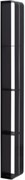 AQUANET Полка Магнум 15x130 черная матовая, вертикальная AQUANET-302227