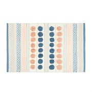 FIXSEN Коврик для ванной 1-ый  LOTUS, mix (розовый+синий+белый+серый), 50х80см (FX-8030W) FX-8030W