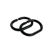 FIXSEN Кольца для шторки  12 шт черные (FX-1000В) FX-1000B