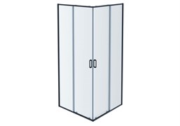 AQUATEK Aria Душевой уголок квадратный, двери раздвижные 900x900x2000 профиль оружейная сталь, стекло прозрачное AQ ARI KV 09020GM