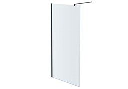 AQUATEK Душевая перегородка Walk in с держателем 1200x2000 профиль оружейная сталь, стекло прозрачное AQ WIW 12020GM