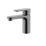 AQUATEK AQ1810BGM НИКА Смеситель для раковины 90 без донного клапана, оружейная сталь AQ1810BGM