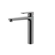 AQUATEK AQ1804BGM НИКА Смеситель для раковины высокий 190 без донного клапана, оружейная сталь AQ1804BGM
