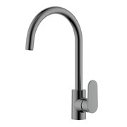AQUATEK AQ1882BGM НИКА Смеситель для кухни (полукруглый излив), оружейная сталь AQ1882BGM