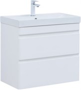 AQUANET Slim Тумба под раковину напольная / подвесная ширина 70 см, цвет белый AQUANET-346048