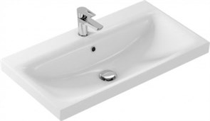 AQUANET Moduo Cersanit Раковина на стену / на тумбу ширина 80 см, цвет белый AQUANET-S-UM-MOD80/1