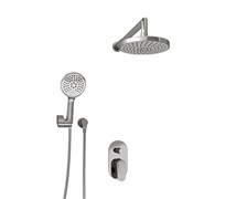 WASSERKRAFT A14029 Встраиваемый комплект для душа с верхней душевой насадкой и лейкой, хром WASSERKRAFT A14029