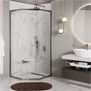 WASSERKRAFT Naab 86S Душевой уголок пятиугольный размер 90x90 см двери раздвижные профиль - хром / стекло - прозрачное WASSERKRAFT 86S11