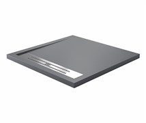WASSERKRAFT Wiese 84T Душевой поддон квадратный искусственный камень размер 90x90 см, серый WASSERKRAFT 84T03