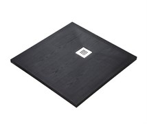 WASSERKRAFT Dill 61T Душевой поддон квадратный искусственный камень размер 90x90 см, черный WASSERKRAFT 61T03