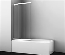 WASSERKRAFT Main 41S Стеклянная шторка для ванны раздвижные, распашные ширина 100 см профиль - хром / стекло - прозрачное WASSERKRAFT 41S02-100 Fixed