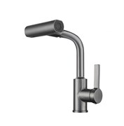 RUSH Tinos Смеситель для кухни с поворотной лейкой (TI3732-17Grey), цвет графит TI3732-17Grey